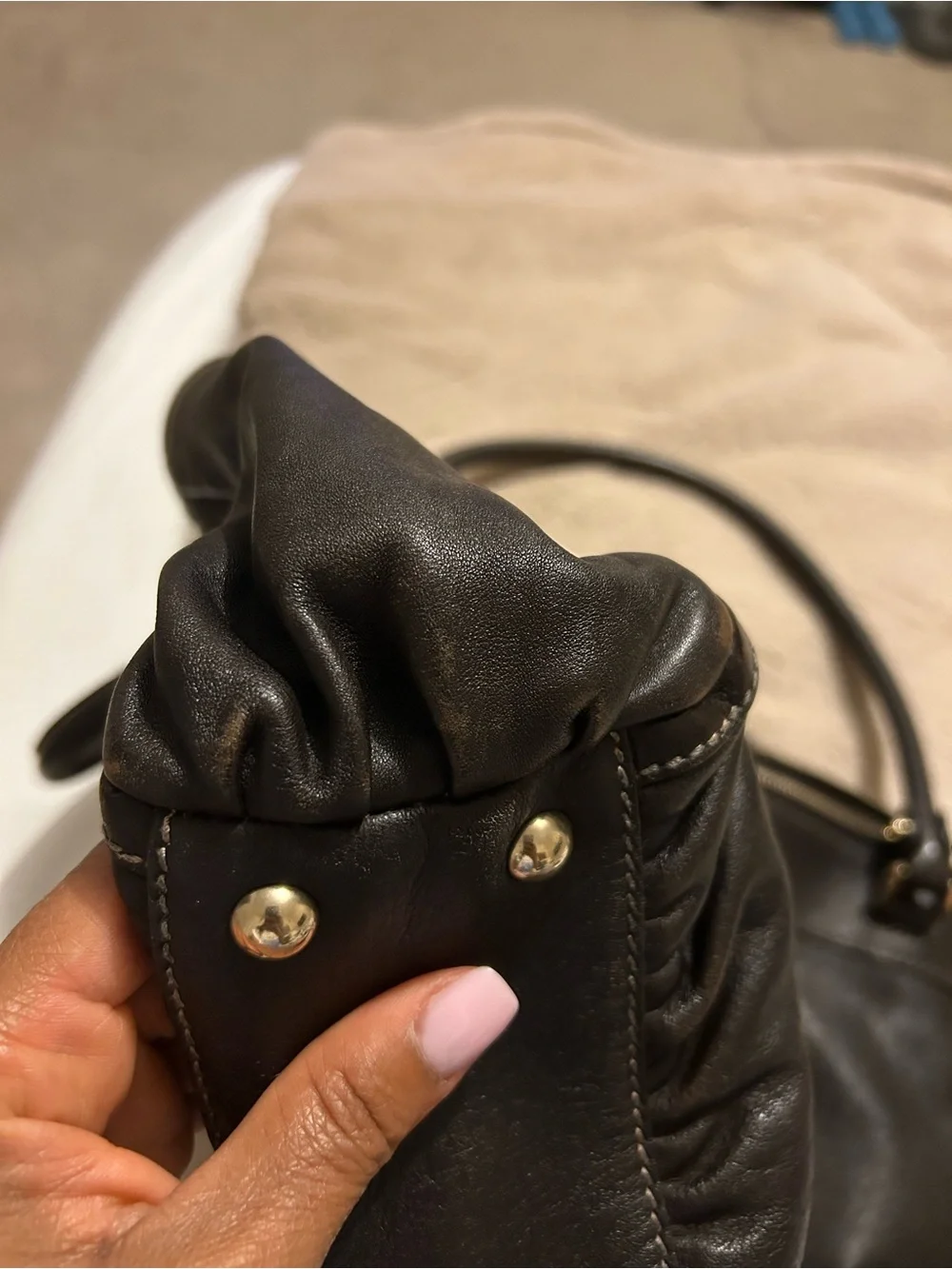 Gucci Abbey Dark Brown Leather Shoulder Bag - Picture 8 of 10